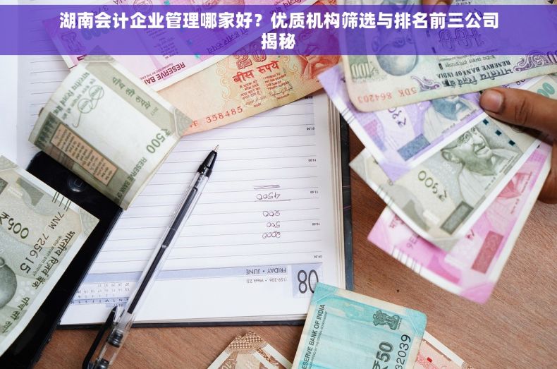 湖南会计企业管理哪家好？优质机构筛选与排名前三公司揭秘