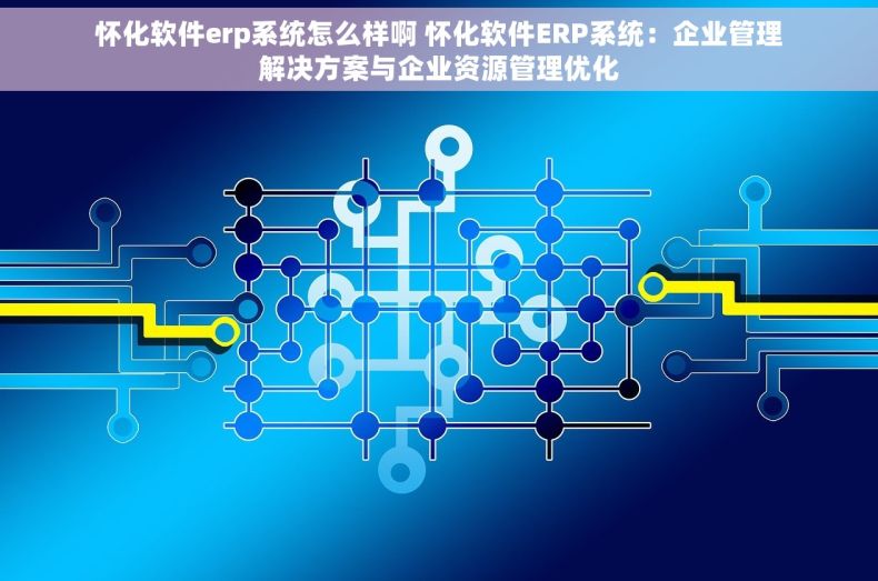 怀化软件erp系统怎么样啊 怀化软件ERP系统：企业管理解决方案与企业资源管理优化
