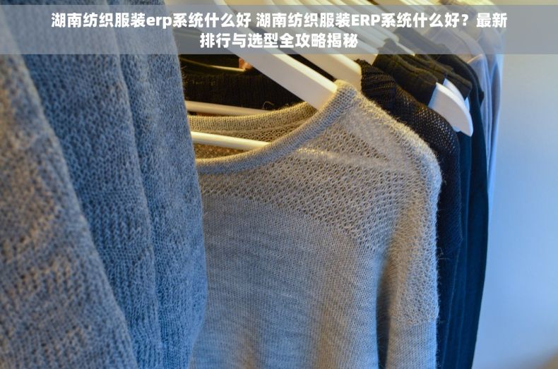 湖南纺织服装erp系统什么好 湖南纺织服装ERP系统什么好？最新排行与选型全攻略揭秘