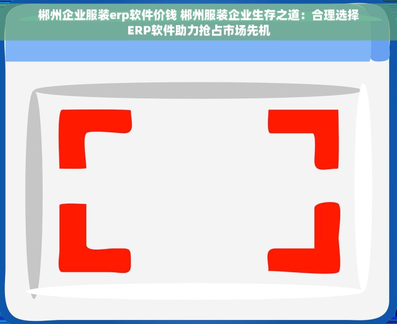 郴州企业服装erp软件价钱 郴州服装企业生存之道：合理选择ERP软件助力抢占市场先机