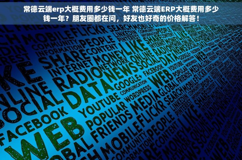 常德云端erp大概费用多少钱一年 常德云端ERP大概费用多少钱一年？朋友圈都在问，好友也好奇的价格解答！