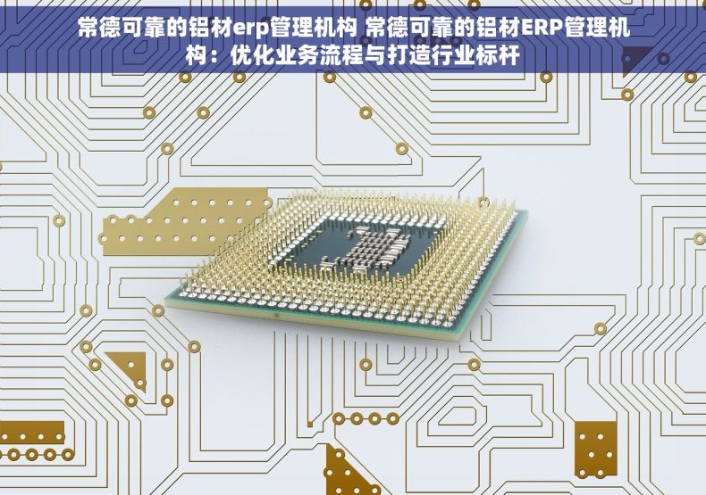 常德可靠的铝材erp管理机构 常德可靠的铝材ERP管理机构：优化业务流程与打造行业标杆