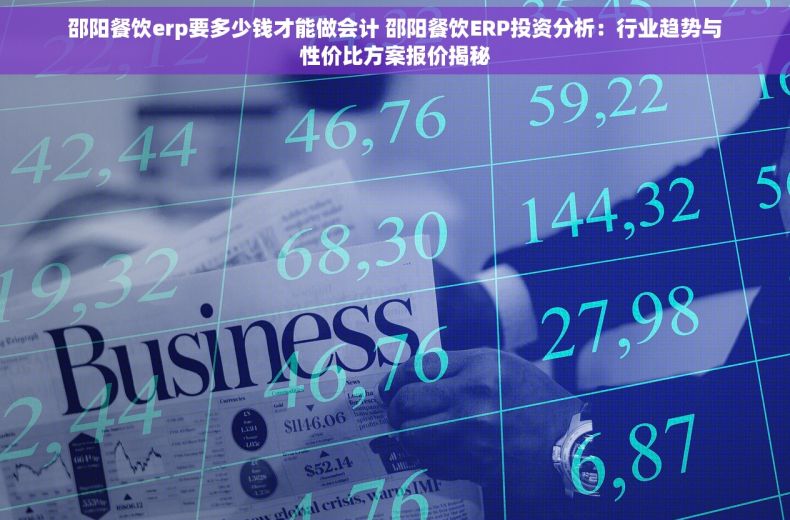 邵阳餐饮erp要多少钱才能做会计 邵阳餐饮ERP投资分析：行业趋势与性价比方案报价揭秘