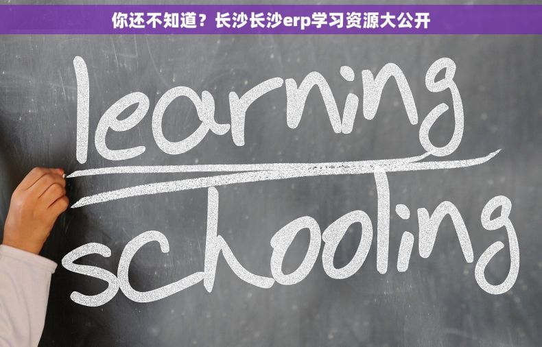 你还不知道？长沙长沙erp学习资源大公开