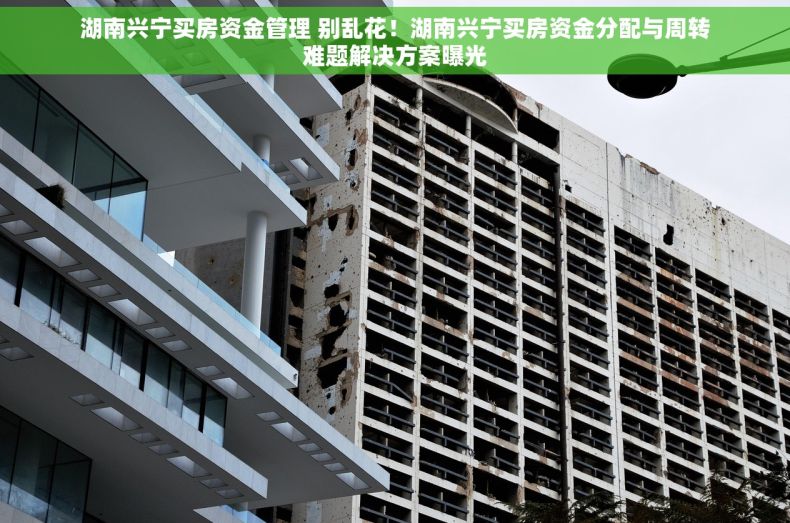 湖南兴宁买房资金管理 别乱花！湖南兴宁买房资金分配与周转难题解决方案曝光