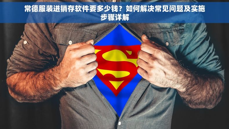 常德服装进销存软件要多少钱？如何解决常见问题及实施步骤详解
