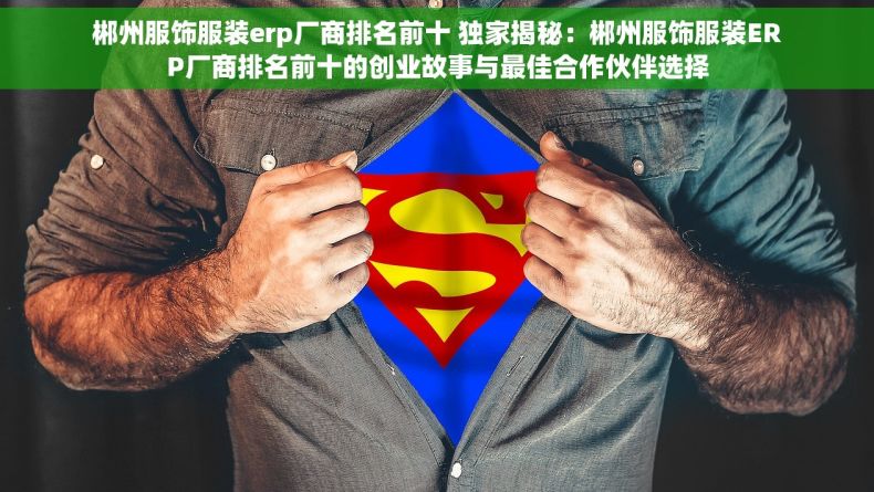 郴州服饰服装erp厂商排名前十 独家揭秘：郴州服饰服装ERP厂商排名前十的创业故事与最佳合作伙伴选择