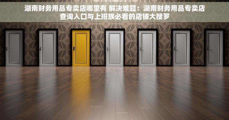 湖南财务用品专卖店哪里有 解决难题：湖南财务用品专卖店查询入口与上班族必看的店铺大搜罗
