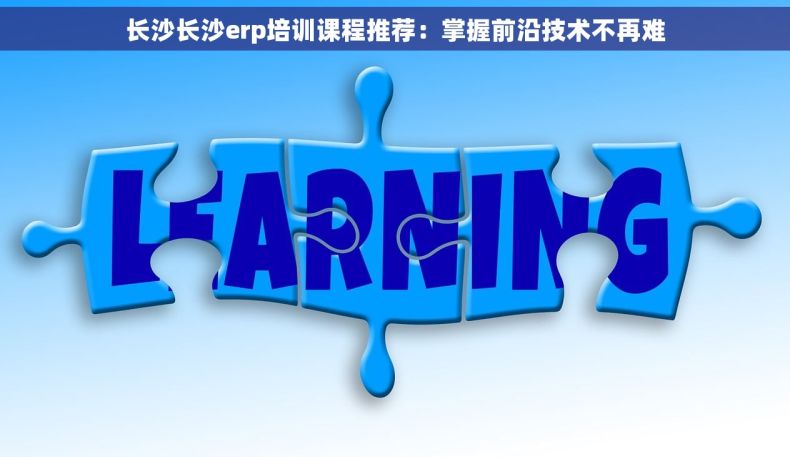 长沙长沙erp培训课程推荐：掌握前沿技术不再难