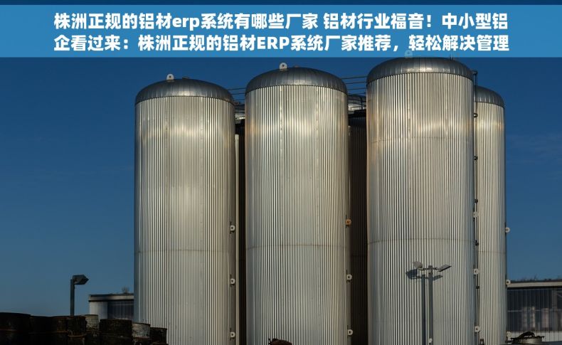 株洲正规的铝材erp系统有哪些厂家 铝材行业福音！中小型铝企看过来：株洲正规的铝材ERP系统厂家推荐，轻松解决管理难题！