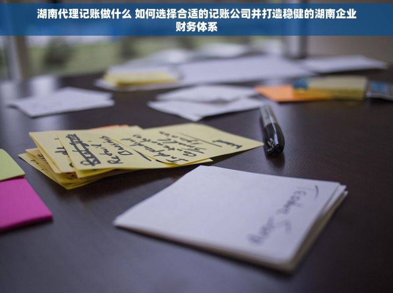 湖南代理记账做什么 如何选择合适的记账公司并打造稳健的湖南企业财务体系