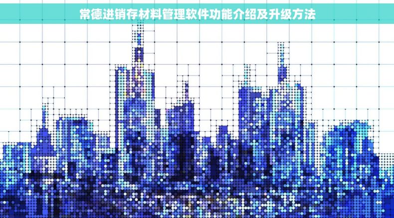 常德进销存材料管理软件功能介绍及升级方法
