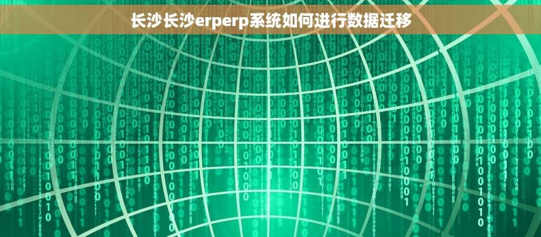 长沙长沙erperp系统如何进行数据迁移