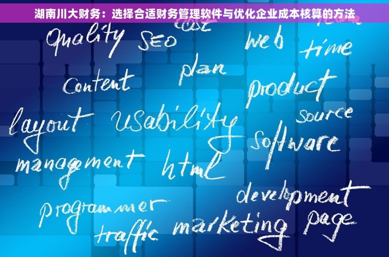 湖南川大财务：选择合适财务管理软件与优化企业成本核算的方法