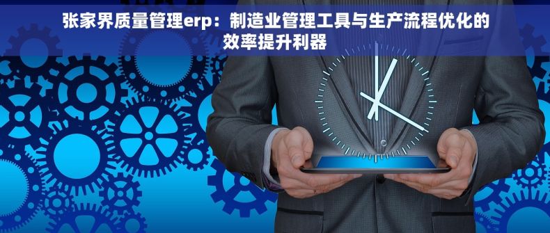 张家界质量管理erp：制造业管理工具与生产流程优化的效率提升利器