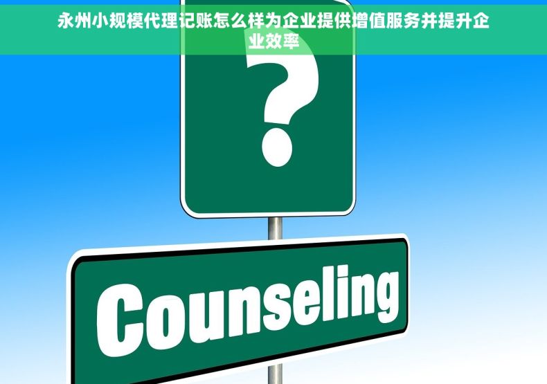 永州小规模代理记账怎么样为企业提供增值服务并提升企业效率