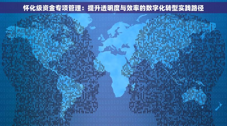 怀化级资金专项管理：提升透明度与效率的数字化转型实践路径
