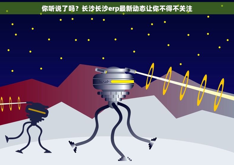 你听说了吗？长沙长沙erp最新动态让你不得不关注