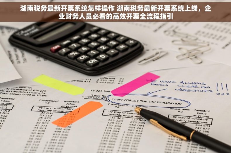 湖南税务最新开票系统怎样操作 湖南税务最新开票系统上线，企业财务人员必看的高效开票全流程指引