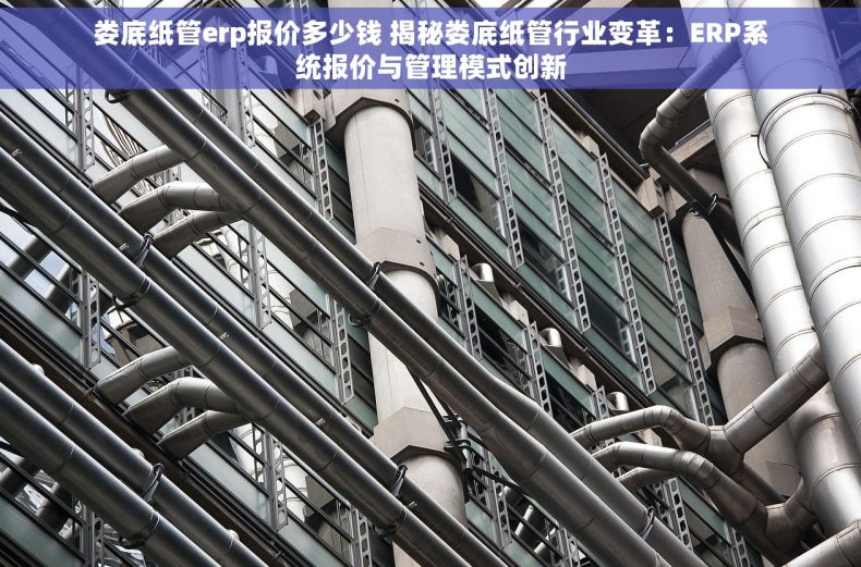 娄底纸管erp报价多少钱 揭秘娄底纸管行业变革：ERP系统报价与管理模式创新