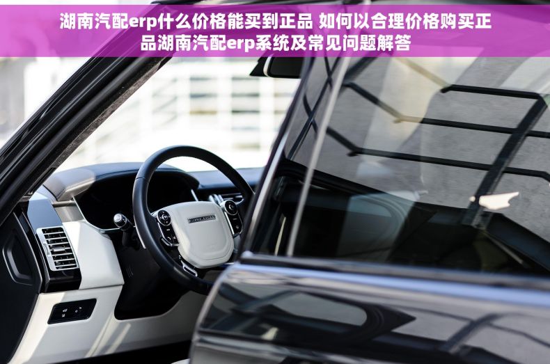 湖南汽配erp什么价格能买到正品 如何以合理价格购买正品湖南汽配erp系统及常见问题解答