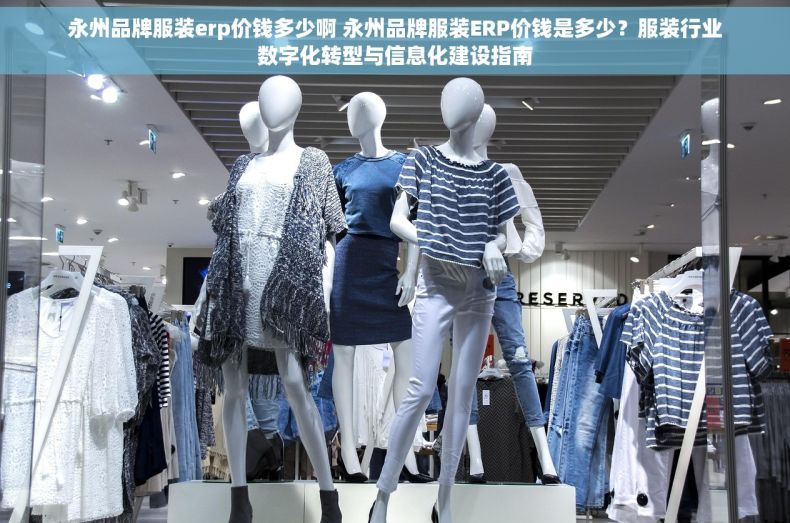永州品牌服装erp价钱多少啊 永州品牌服装ERP价钱是多少？服装行业数字化转型与信息化建设指南