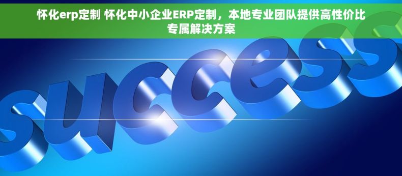 怀化erp定制 怀化中小企业ERP定制，本地专业团队提供高性价比专属解决方案