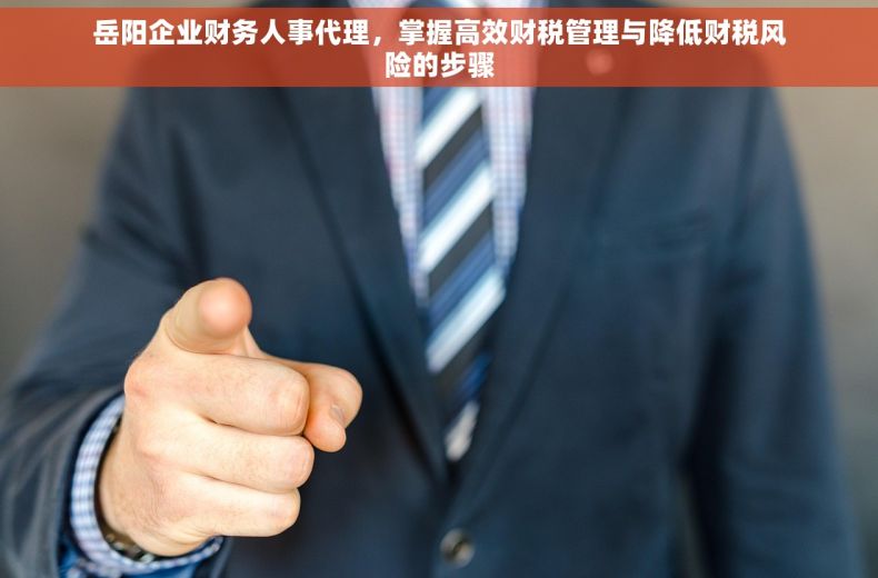 岳阳企业财务人事代理，掌握高效财税管理与降低财税风险的步骤