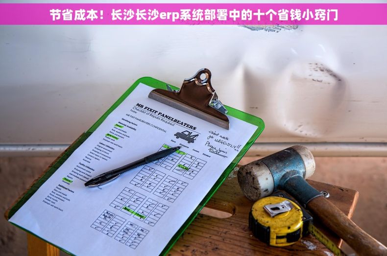 节省成本！长沙长沙erp系统部署中的十个省钱小窍门