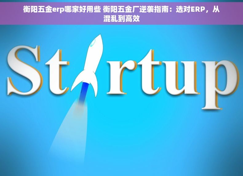 衡阳五金erp哪家好用些 衡阳五金厂逆袭指南：选对ERP，从混乱到高效