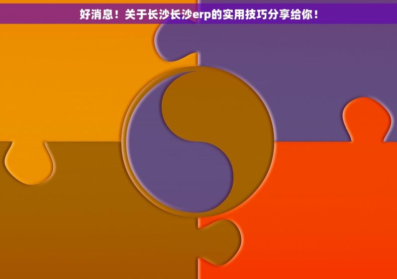 好消息！关于长沙长沙erp的实用技巧分享给你！