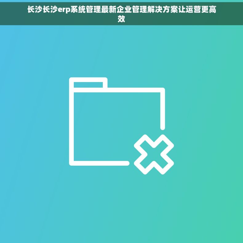 长沙长沙erp系统管理最新企业管理解决方案让运营更高效