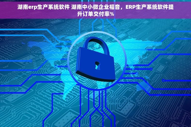 湖南erp生产系统软件 湖南中小微企业福音，ERP生产系统软件提升订单交付率%