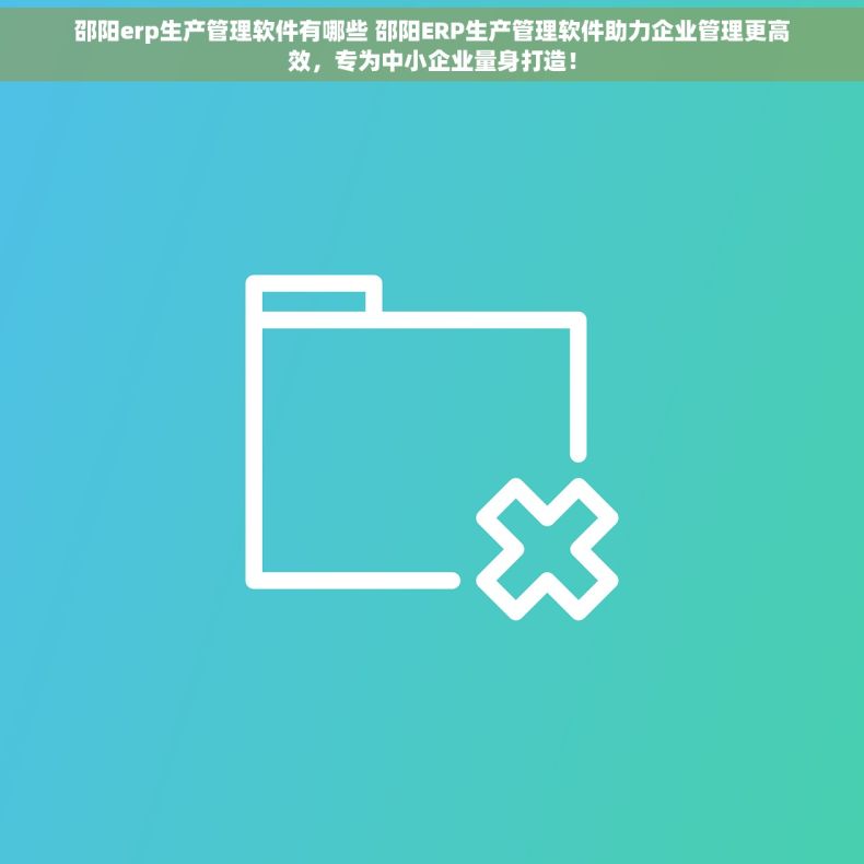 邵阳erp生产管理软件有哪些 邵阳ERP生产管理软件助力企业管理更高效，专为中小企业量身打造！