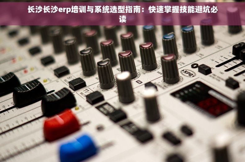 长沙长沙erp培训与系统选型指南：快速掌握技能避坑必读
