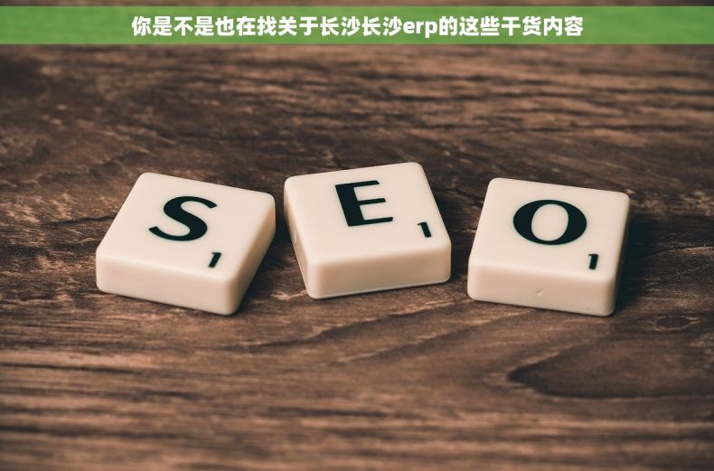 你是不是也在找关于长沙长沙erp的这些干货内容