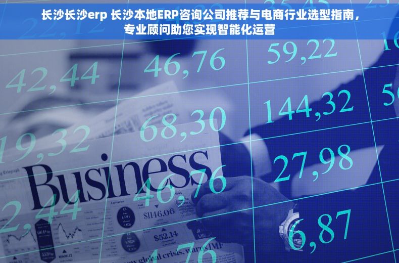 长沙长沙erp 长沙本地ERP咨询公司推荐与电商行业选型指南，专业顾问助您实现智能化运营