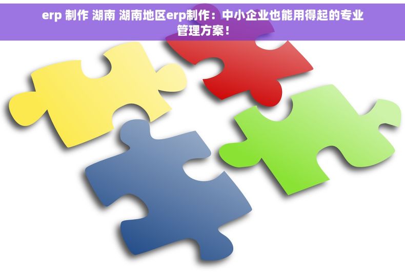 erp 制作 湖南 湖南地区erp制作：中小企业也能用得起的专业管理方案！