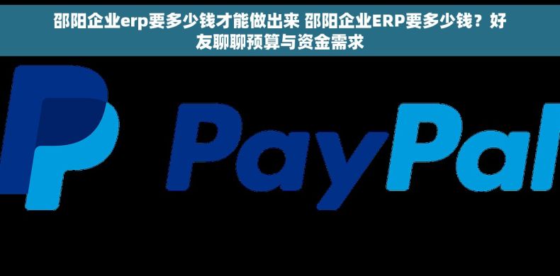 邵阳企业erp要多少钱才能做出来 邵阳企业ERP要多少钱？好友聊聊预算与资金需求