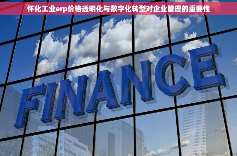 怀化工业erp价格透明化与数字化转型对企业管理的重要性