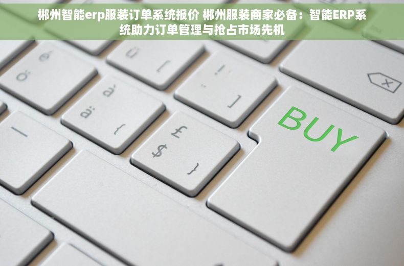 郴州智能erp服装订单系统报价 郴州服装商家必备：智能ERP系统助力订单管理与抢占市场先机