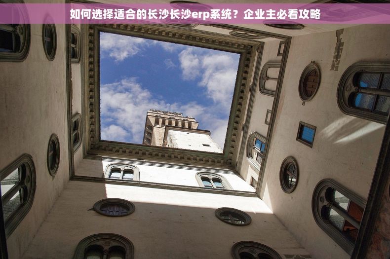 如何选择适合的长沙长沙erp系统？企业主必看攻略