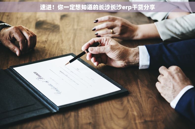 速进！你一定想知道的长沙长沙erp干货分享