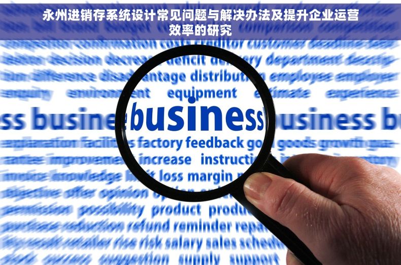 永州进销存系统设计常见问题与解决办法及提升企业运营效率的研究