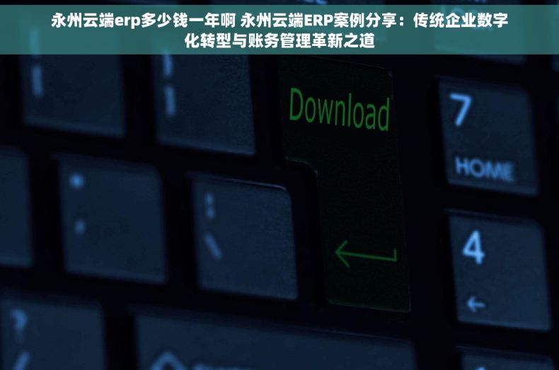 永州云端erp多少钱一年啊 永州云端ERP案例分享：传统企业数字化转型与账务管理革新之道