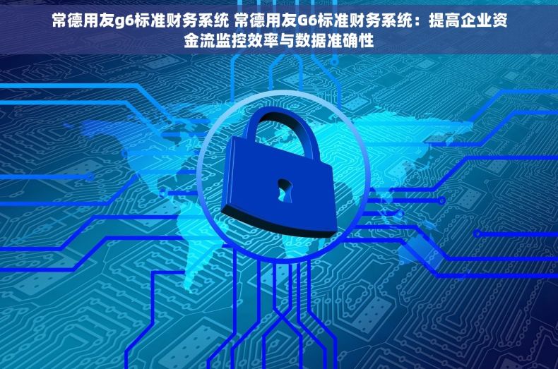 常德用友g6标准财务系统 常德用友G6标准财务系统：提高企业资金流监控效率与数据准确性