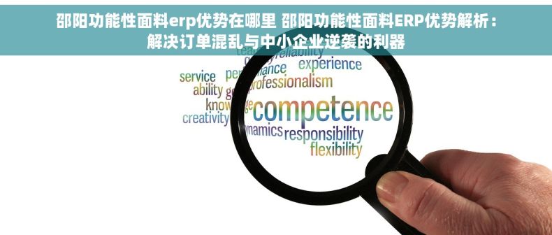 邵阳功能性面料erp优势在哪里 邵阳功能性面料ERP优势解析：解决订单混乱与中小企业逆袭的利器