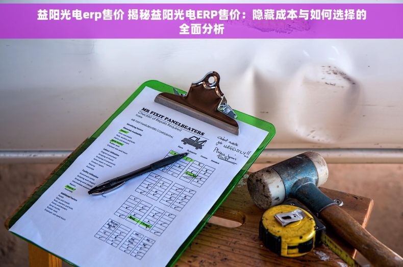 益阳光电erp售价 揭秘益阳光电ERP售价：隐藏成本与如何选择的全面分析