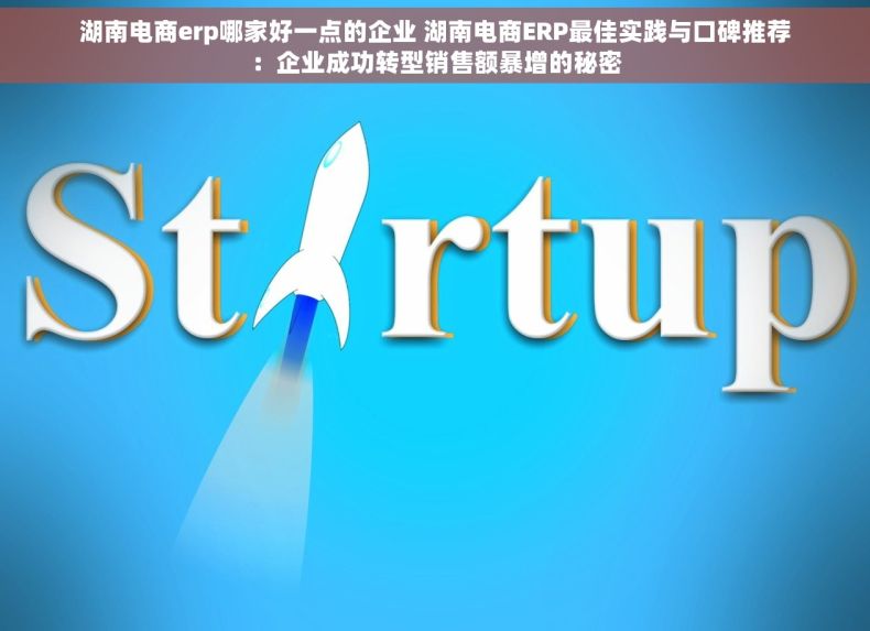 湖南电商erp哪家好一点的企业 湖南电商ERP最佳实践与口碑推荐：企业成功转型销售额暴增的秘密