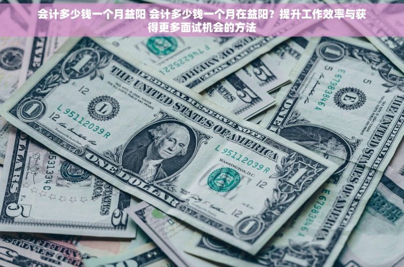 会计多少钱一个月益阳 会计多少钱一个月在益阳？提升工作效率与获得更多面试机会的方法